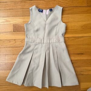 Izod Kids Dress in Light Beige